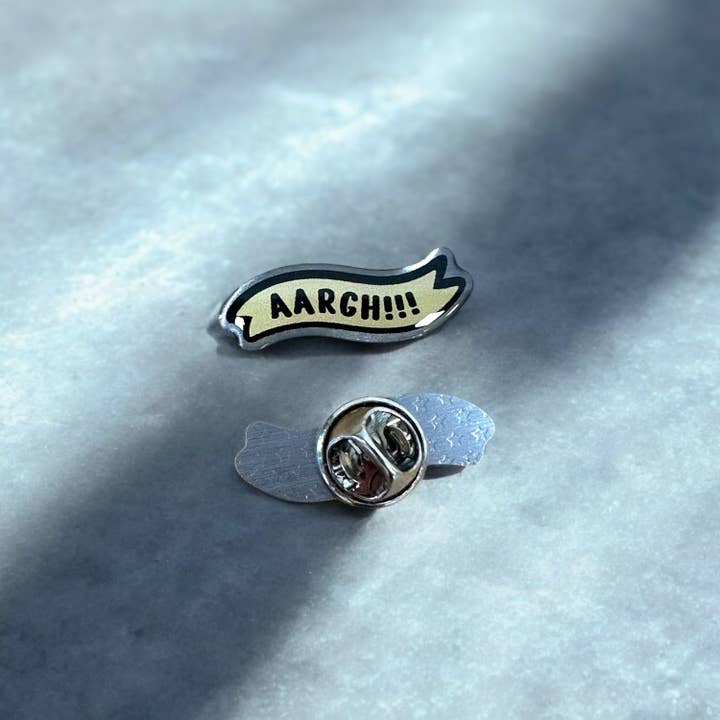 The Enamel Pin Factory – wholesale Lapel pin/button – Aarghhh! - Eco Enamel Pin Badge1