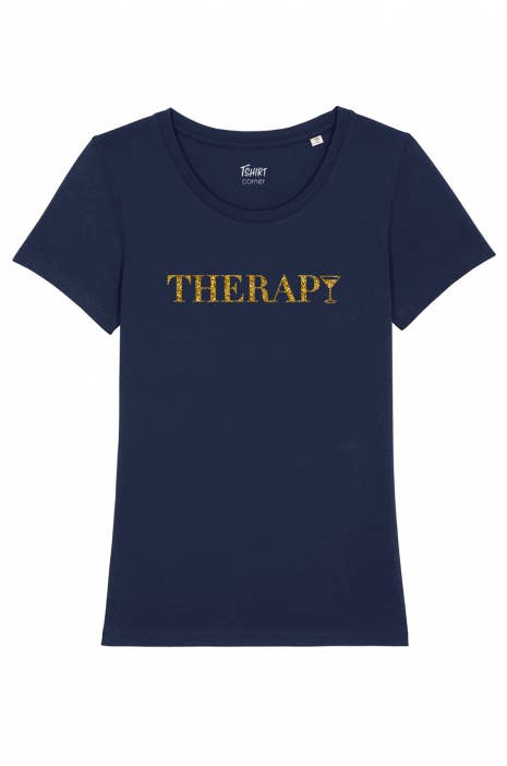 Tshirt Corner - Wholesale Screen Printed T-Shirt - Women's - Women's T-shirt - Therapy - Glitter2