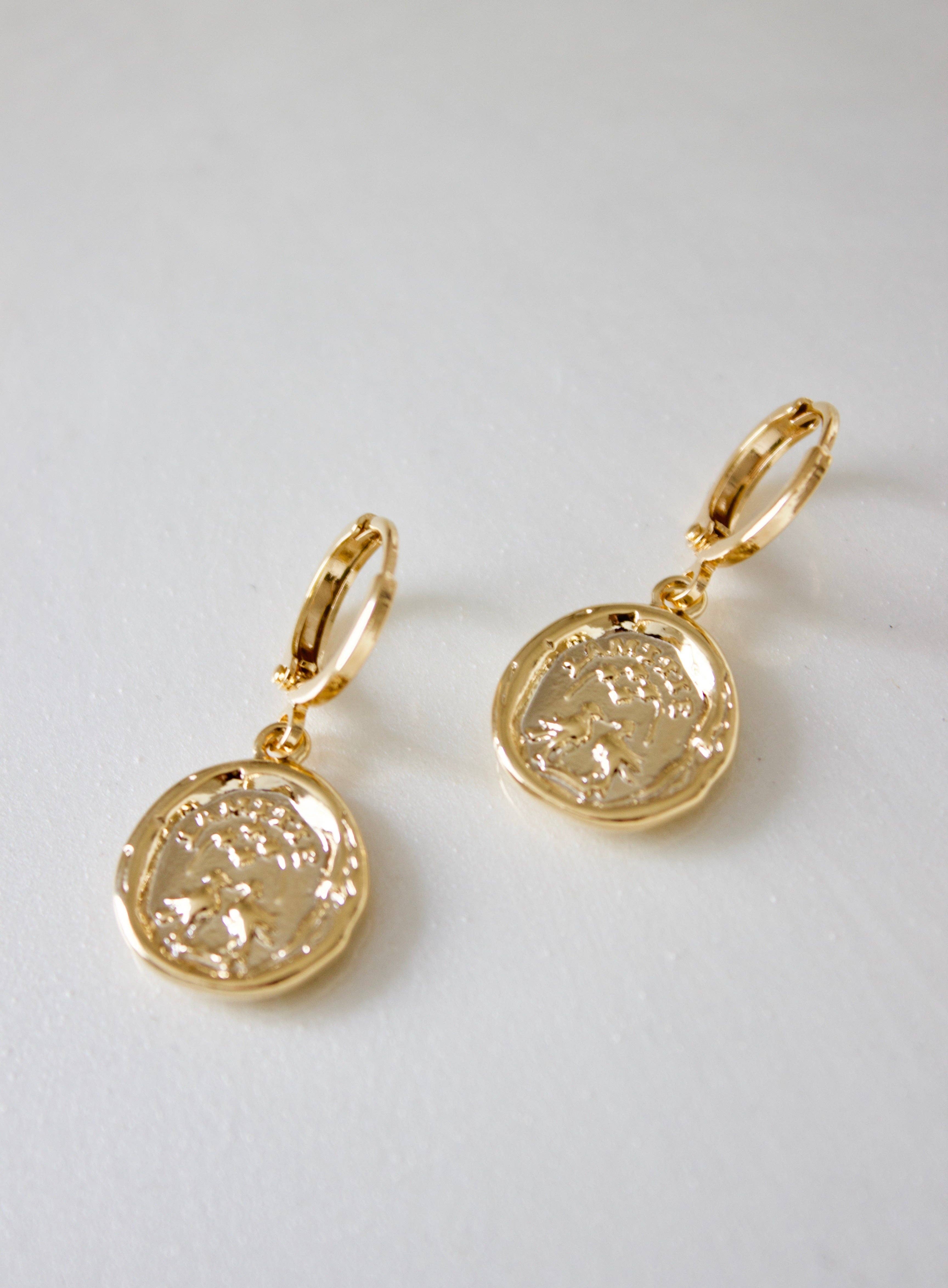 Katie Waltman Jewelry - Wholesale Huggie Earrings - VINTAGE WAX SEAL HUGGIES3