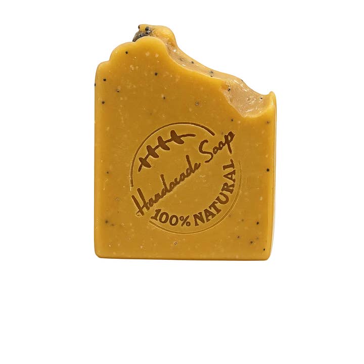 Golden Glow Turmeric Soap | Handmade Lemon Exfoliating Natural Bar for wholesale by Etti Soap LLC