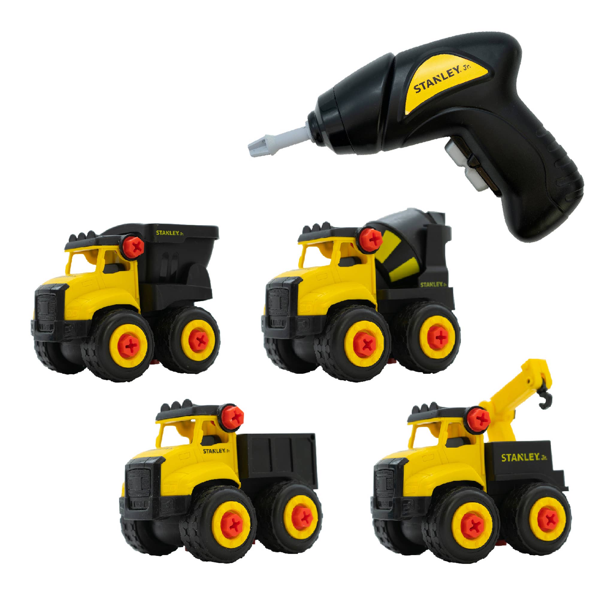 Toysmith - Wholesale Toy Car/Truck - Kids - Red Toolbox Stanley Jr. Take Apart Dot Truck Set1