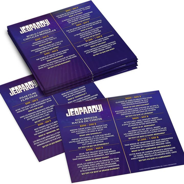 Innovarix - Wholesale Brain Game - Kids - Jeopardy! The Fast Moving Game of Answers & Questions 3