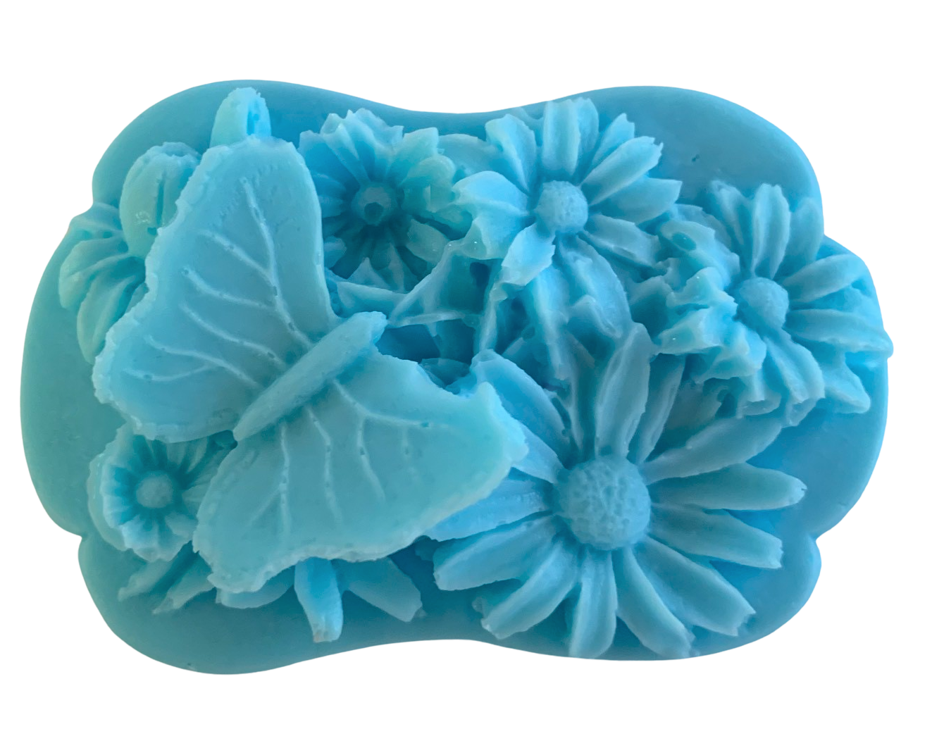 Plunk Soap and Candle Company – wholesale Bar Soap – 3D Butterfly and Flowers Bar of Soap1