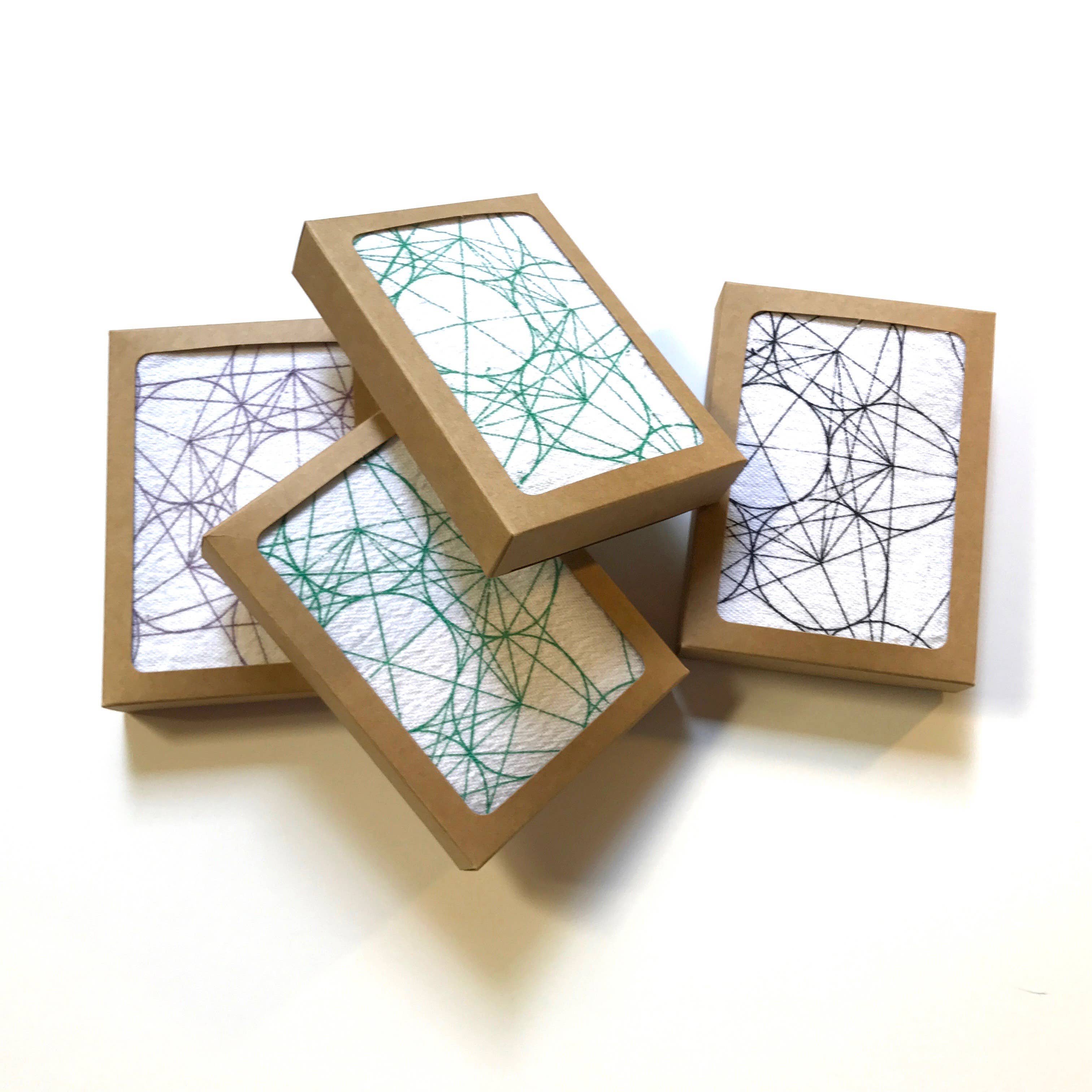 Crystal Grids - Wholesale Crystal Grid - Assortment Sacred Geometry Crystal Grid Cloth Designs1