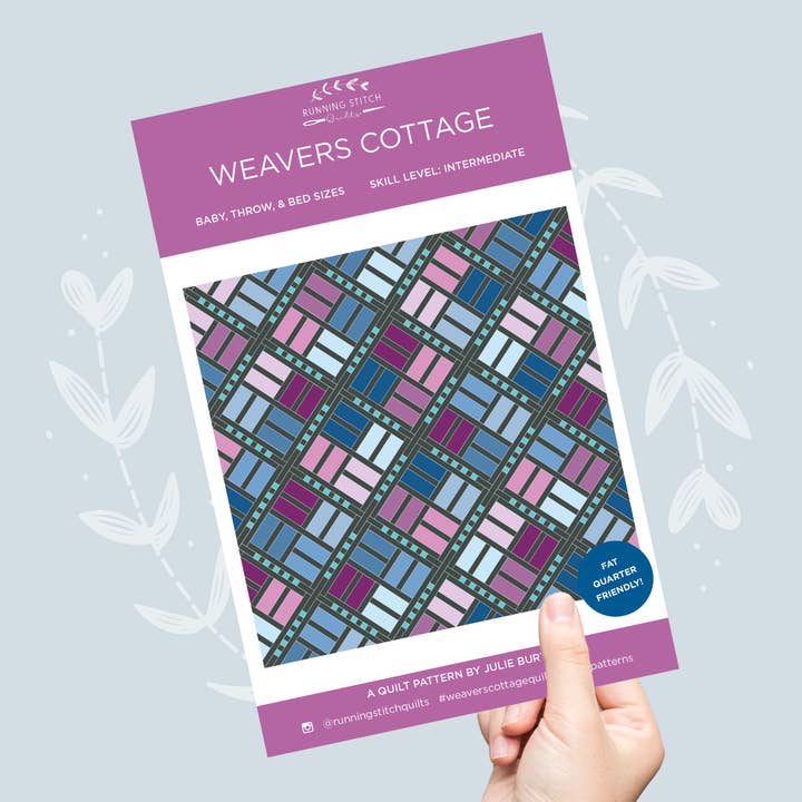 Weavers Cottage Quilt Pattern - PRINTED for wholesale by Running Stitch Quilts