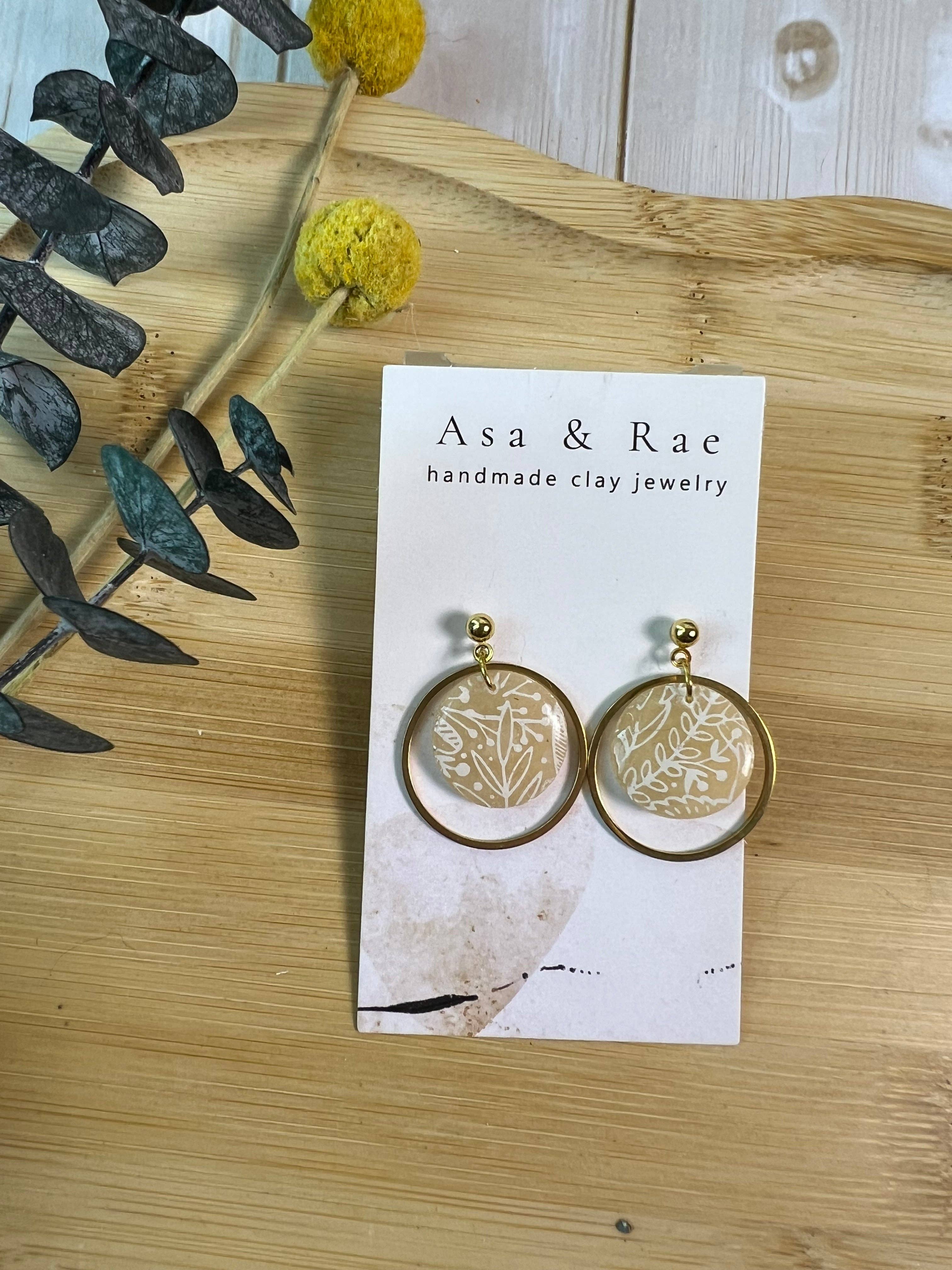 Asa&Rae - Wholesale Dangle Earrings - Gold Ring Circle Dangle10