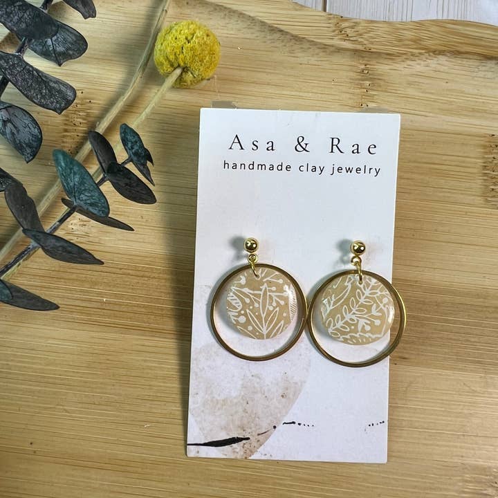 Asa&Rae - Wholesale Dangle Earrings - Gold Ring Circle Dangle10