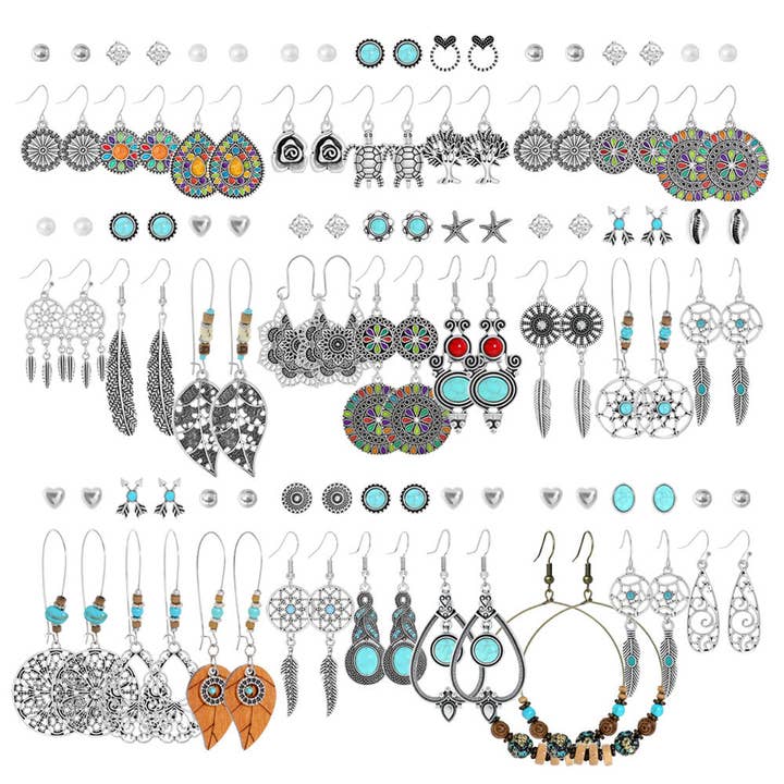 Bohemian Vintage Hollow Circle Earrings for Women for wholesale by Halcyon Outfitters®