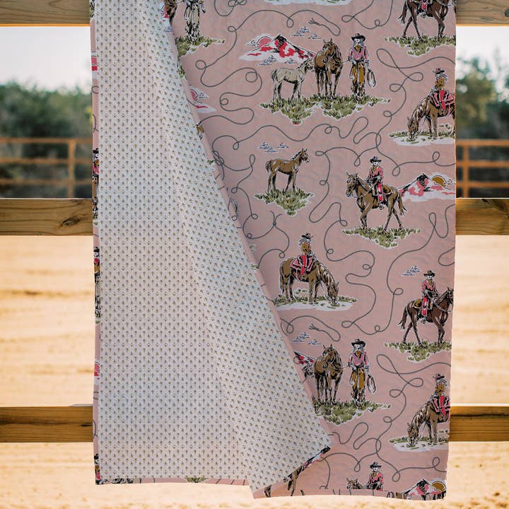Sierra Cowgirl Rose Quilt for wholesale by Ida Mae Home