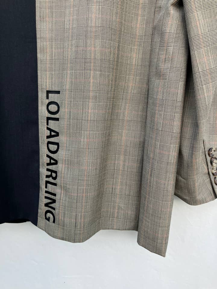 LOLADARLING – wholesale Blazer – Women's – BLACK AND PRINCE OF WALES TAILORED BLAZER JACKET
