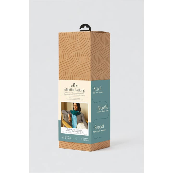 DMC - Wholesale Knitting/Crochet Supplies - Mindful Kit - Knit Scarf Kit, item TR100KS