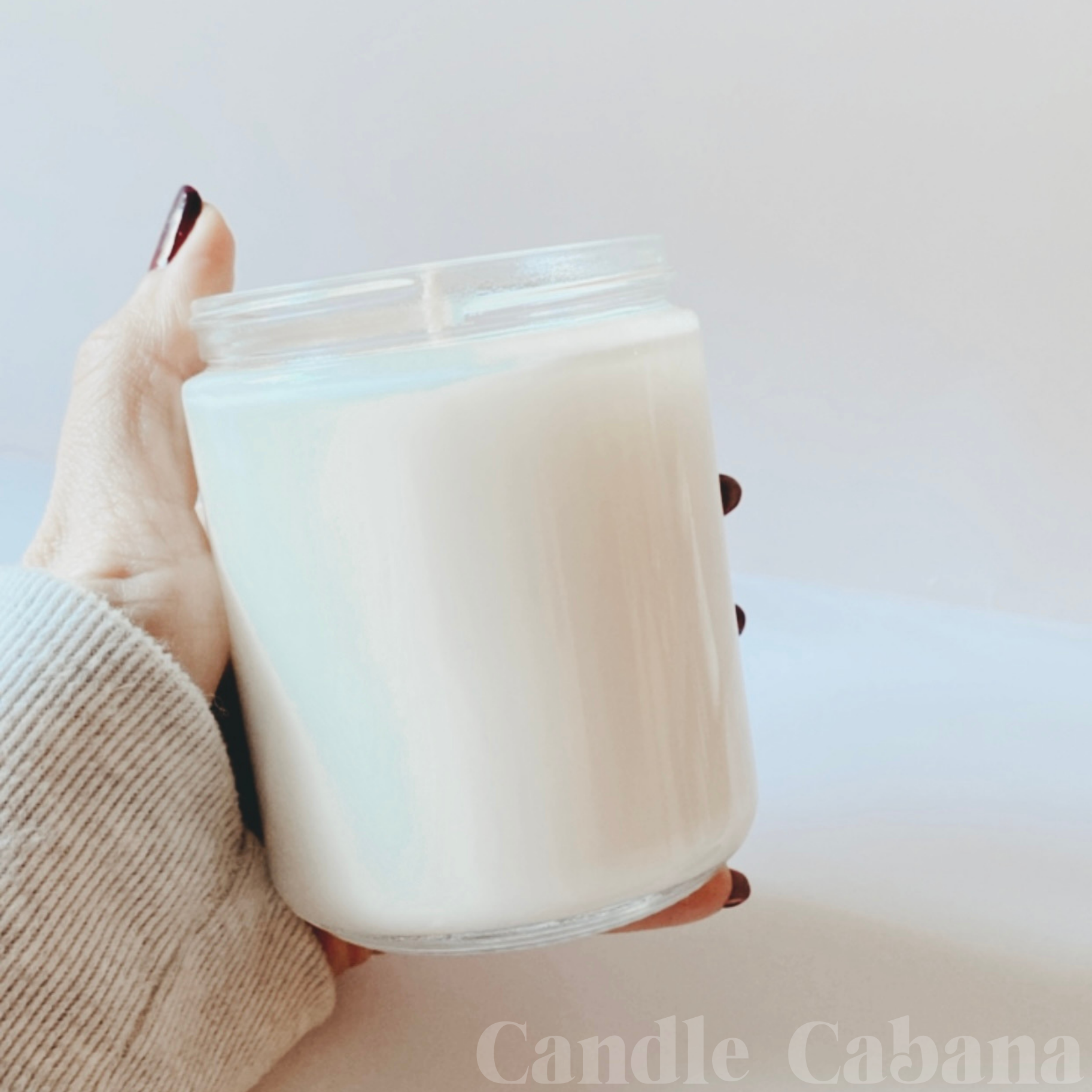 Candle Cabana - Wholesale Jar/Filled Candle - 9oz Unlabeled Soy Candle - Private Label - Glass Jar - Bulk2