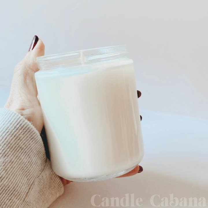 Candle Cabana - Vente Bougie en bocal - Bougie de soja non étiquetée de 9 oz - étiquette privée - pot en verre - en vrac2