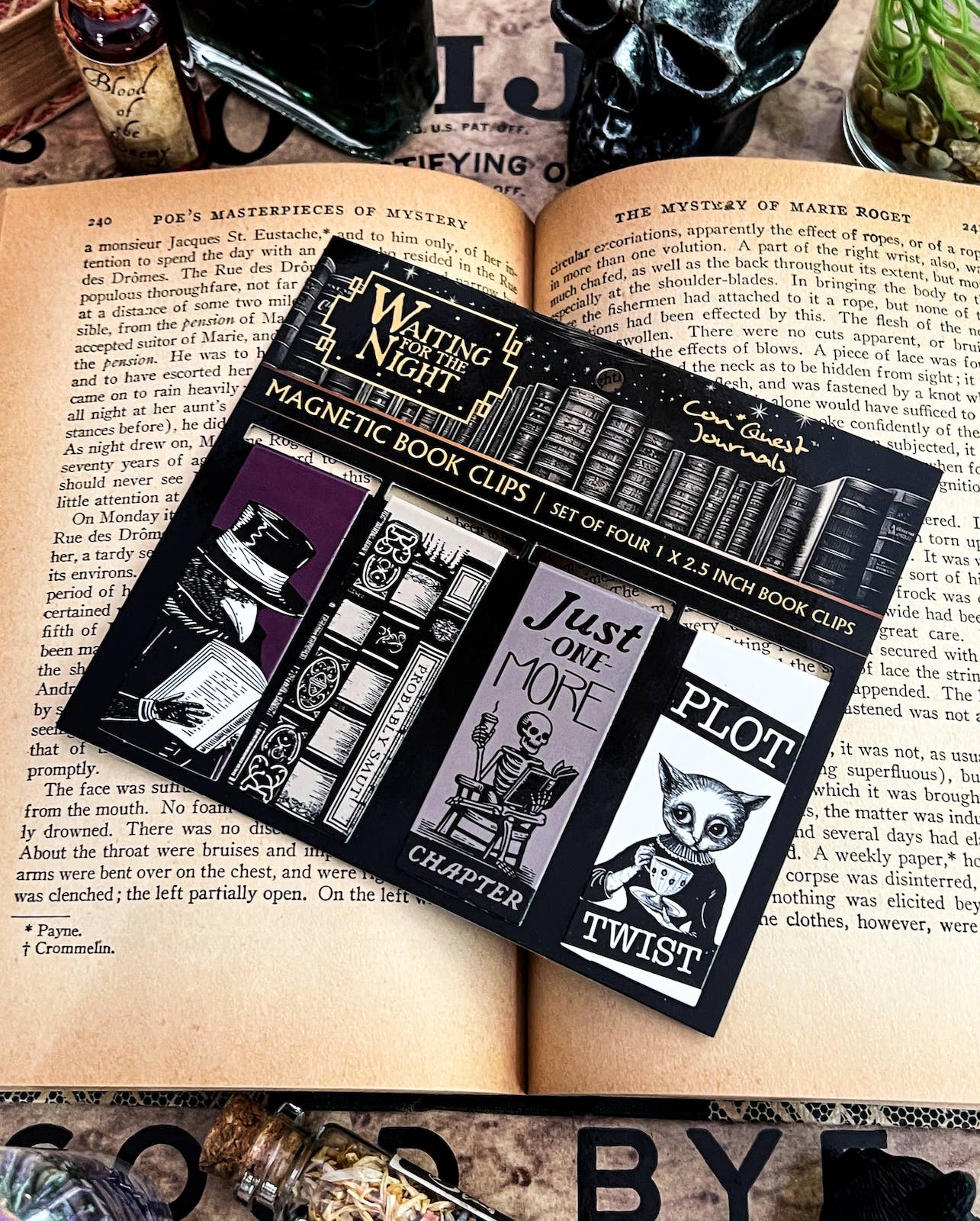 Conquest Journals - Wholesale Bookmark - Waiting for the Night Magnetic Bookmarks (4-Pack)2