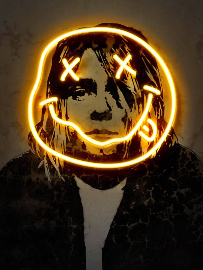 Neonkonst - Kurt Kobain för wholesale av BLUE SHAKER