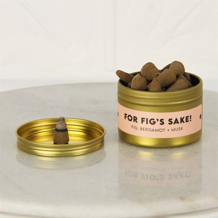 For Fig's Sake! Incense Cones for wholesale by Charleston & Harlow Candle Co.