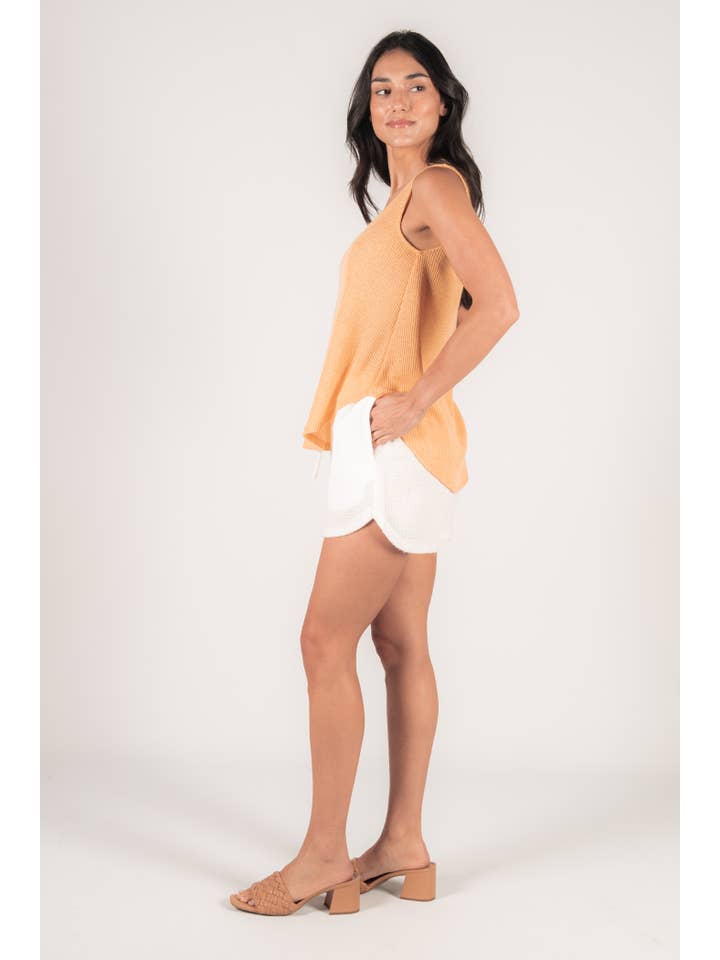 Before You Collection - Wholesale Knit Top - Women's - Yoko Fabric Knit Round Neck Sleeveless Top4