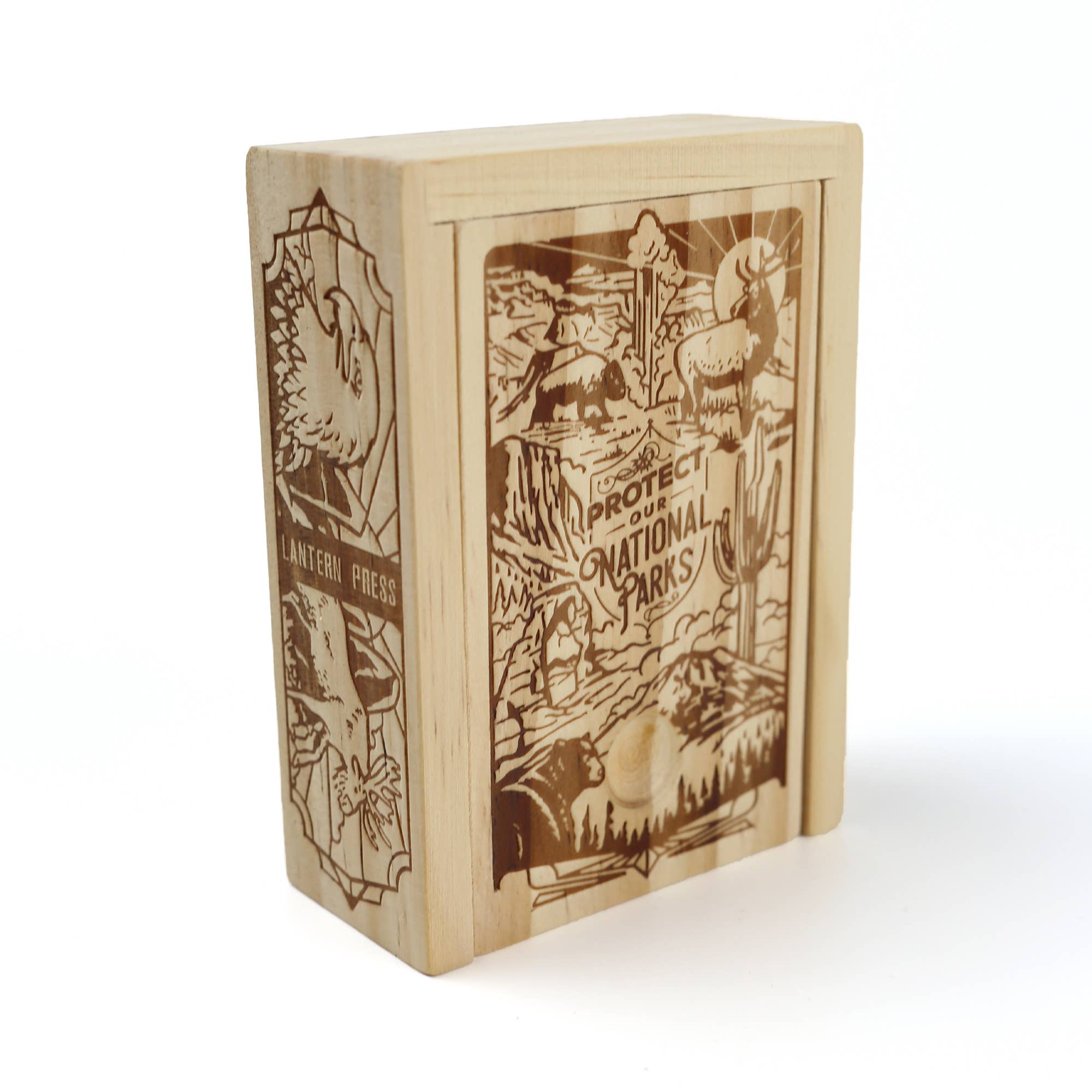 Lantern Press - Wholesale Playing Cards - Protect Our National Parks - Playing Cards Wood Box Set2