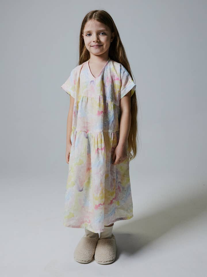 Viento-jurk (PATRONEN) voor wholesale door Looks by Luks