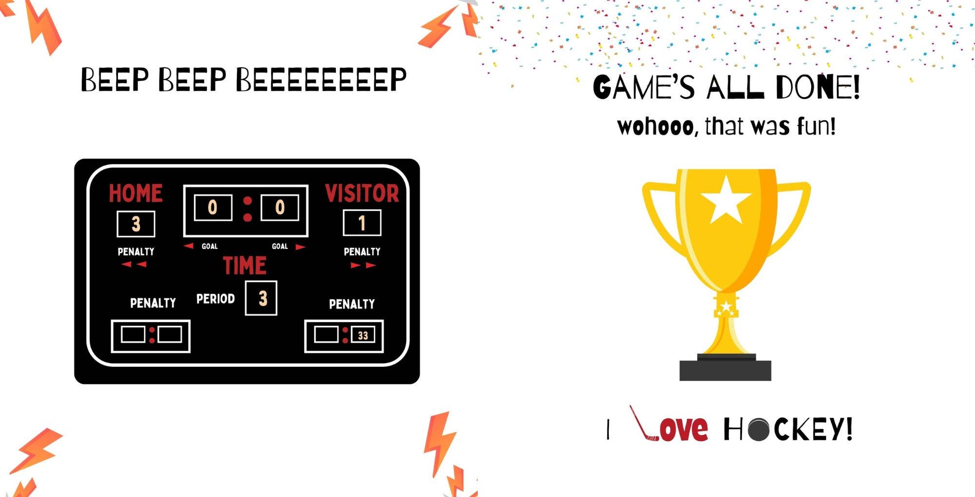 Doodle Paw Press - Wholesale Baby & Toddler Book (0-2) - Hello Hockey | Hockey Books for Babies | Sports Baby Books8