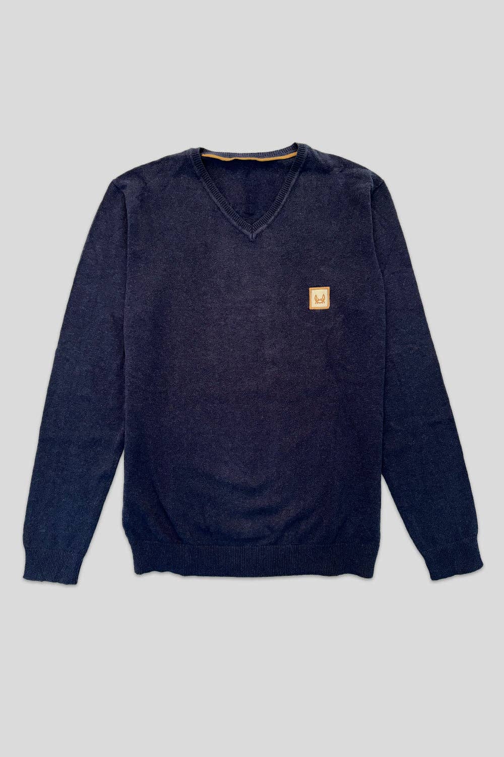 Custi Mikelo: Men's Clothing & Christmas Gifts - Vente Pull en maille – homme - Pull Marino Codera bleu marine avec protège-coudes3