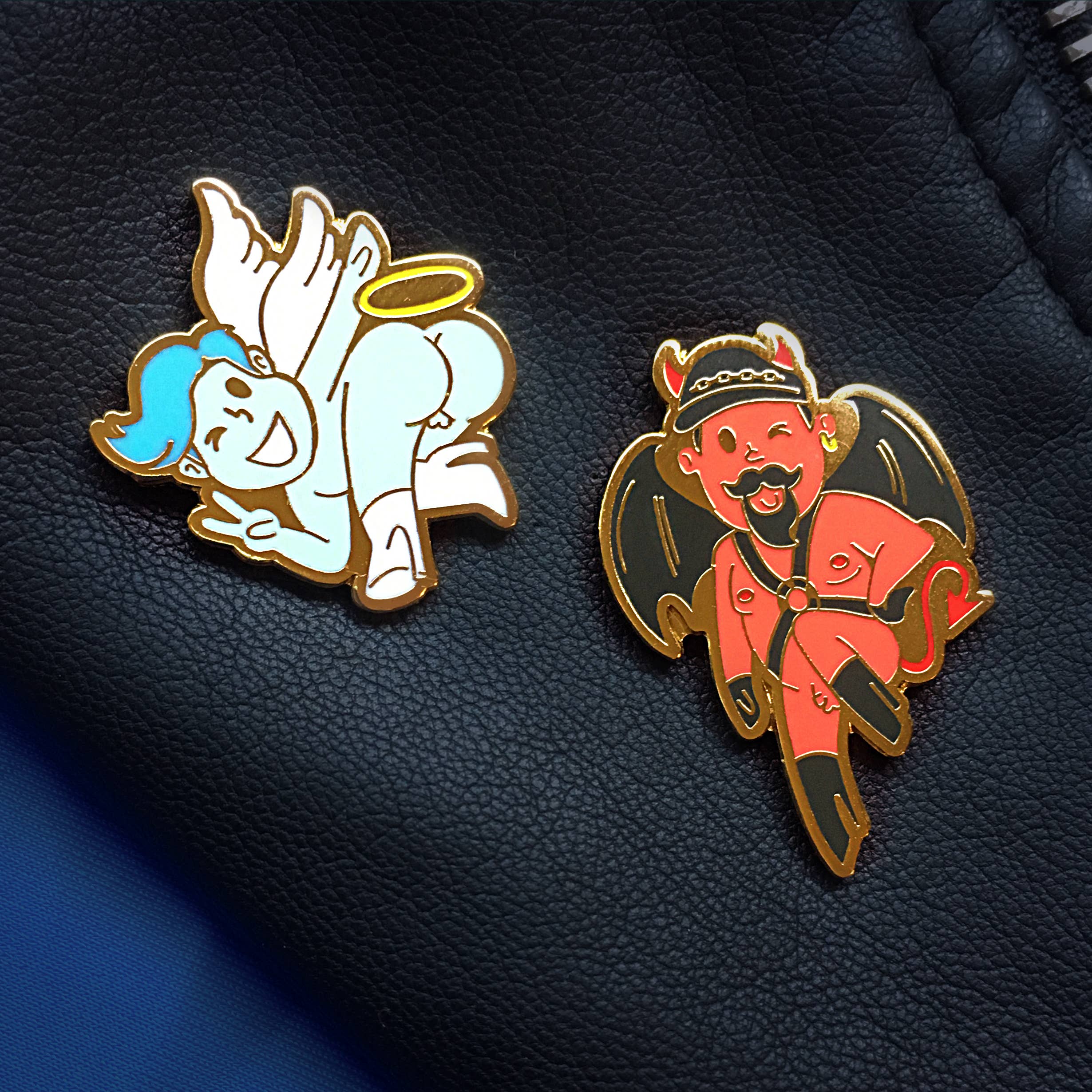 GAYPIN' – Großhandel Anstecker/Button – Teufel Papa Pin1