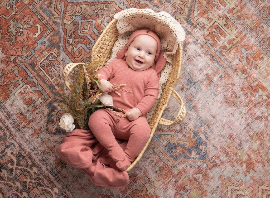 Tricot Bebe - Wholesale Clothing Set - Baby - Heather Ribbed Footie and Hat4