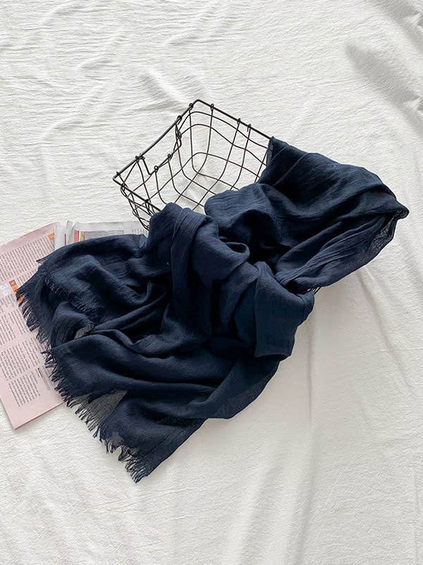 ShieldChic - Wholesale Scarf - Women's - Casual Simple Ramie Cotton 14 Colors Scarf18