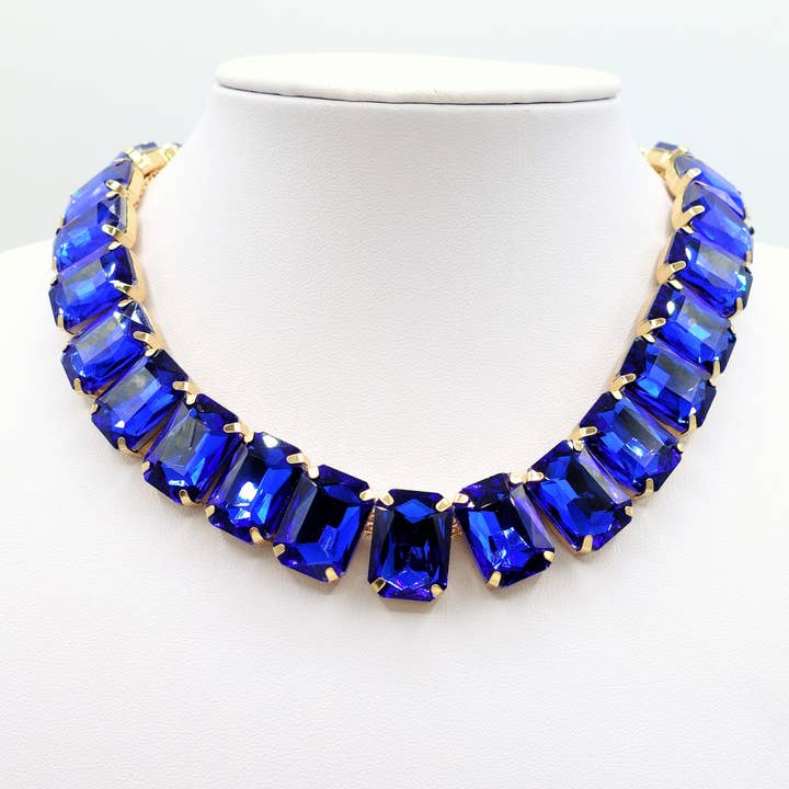 Daemon srls - Wholesale Beaded/Pearl Necklace - MARGOT collier con pietre sfaccettate - gold7