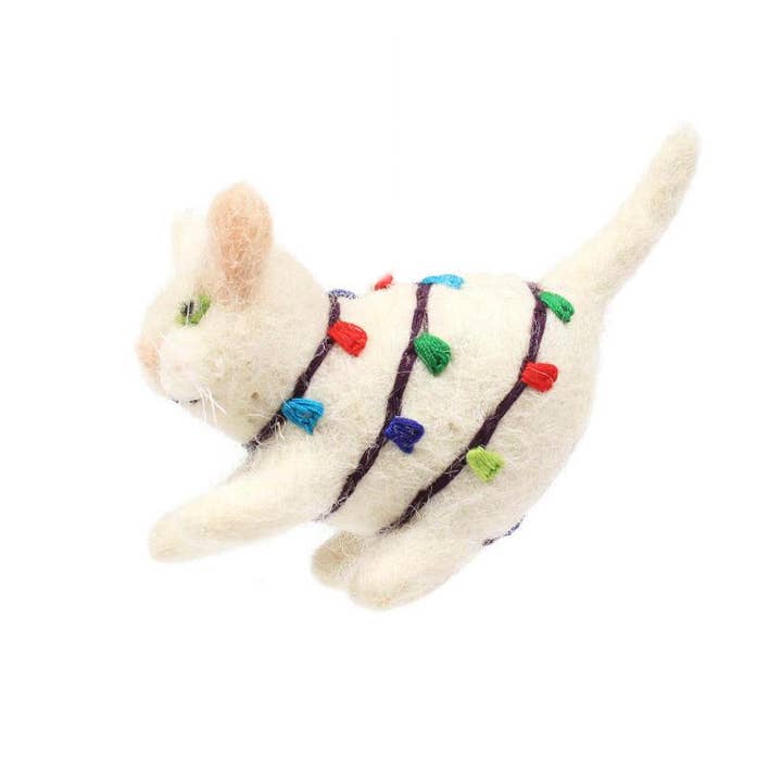 Ethical Global - Wholesale Ornament - Cat, Dog Felt Wool Ornaments Fair-Trade