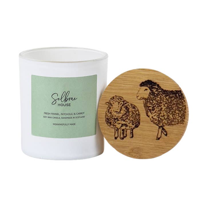 Vela Blanca - Hinojo Fresco, Pachulí y Zanahoria - Oveja para venta al por mayor de Selbrae House Ltd