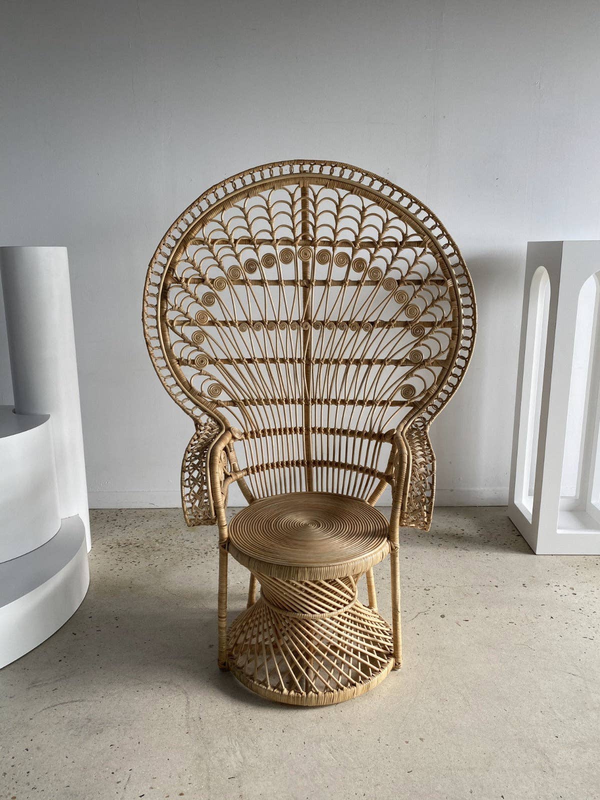Office Objets - Wholesale Chair - Emmanuelle armchair in rattan with peacock patterns28