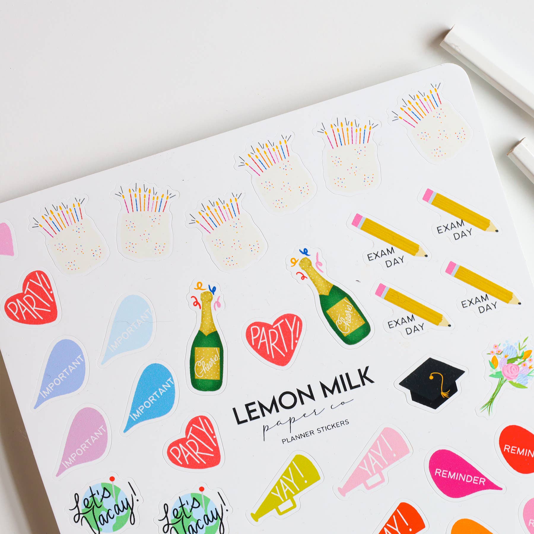 Lemon Milk Paper Co - Wholesale Sticker - Planner stickers1