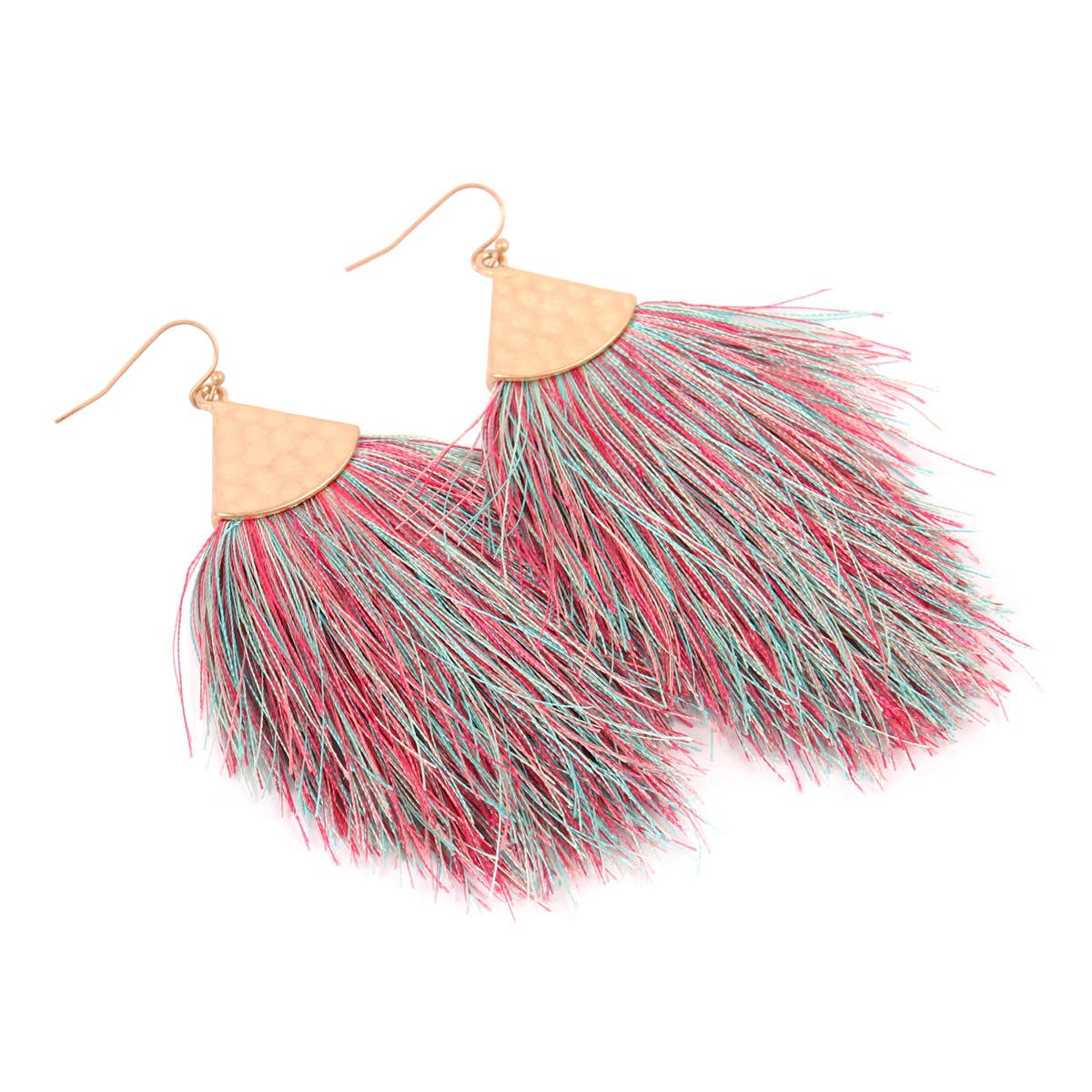 MYS Wholesale Inc - Wholesale Tassel Earrings - Tassel With Hammer Metal Hook Drop Earrings45