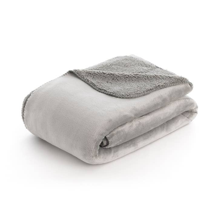 Sedalina Extra Soft Blanket - Sherpa Anthracite - 150X200 Cm for wholesale by SG HOGAR