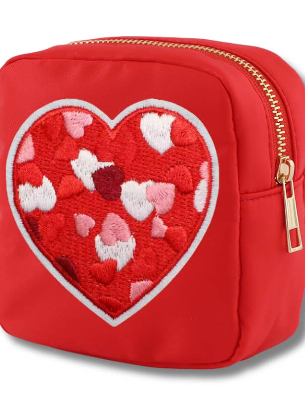 ROTES HERZ MINIHERZEN NYLONTASCHE für den Großhandel von Maddyloo