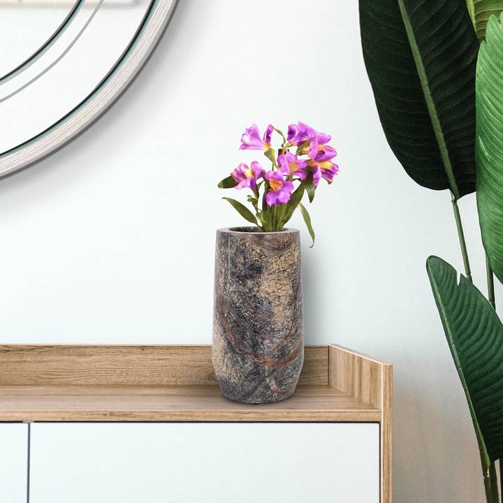 Howard Elliott on Faire – Engroshandel Vase – Juniper Moss Grøn Marmor Vase, Kort