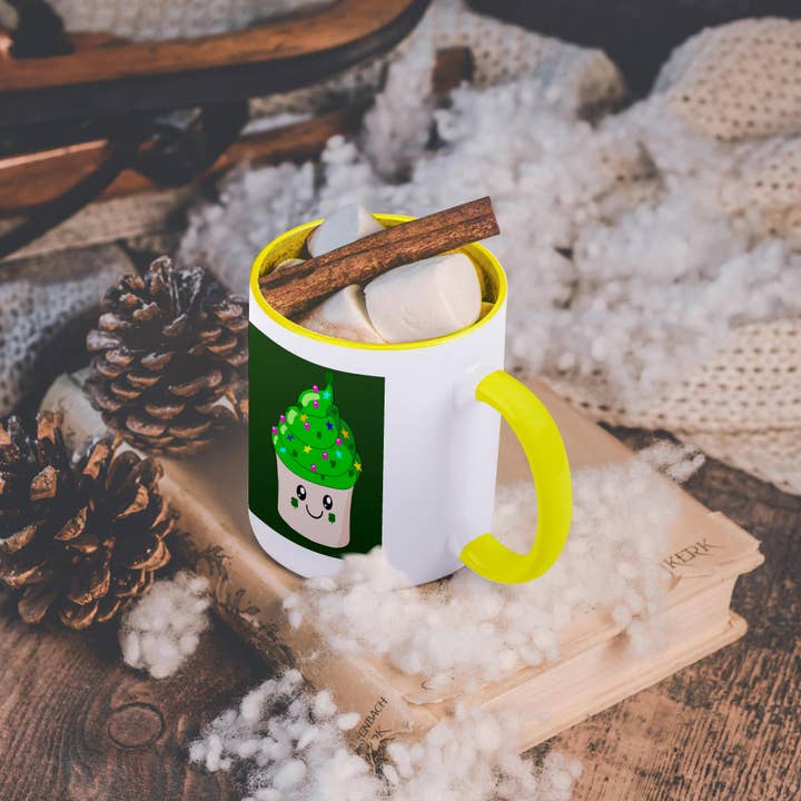 3dRose - Wholesale Coffee Mug - 3dRose, Green St Patricks Day Cute Cupcake - Kawaii Cupcakes for Irish Holiday - Ireland Shamrocks clovers, Mug5