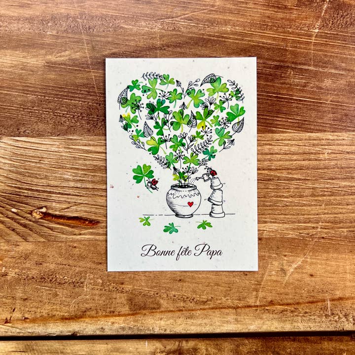 Les cartes de Lulu - Wholesale Father's Day Card - Father's Day postcards - I love you dad1