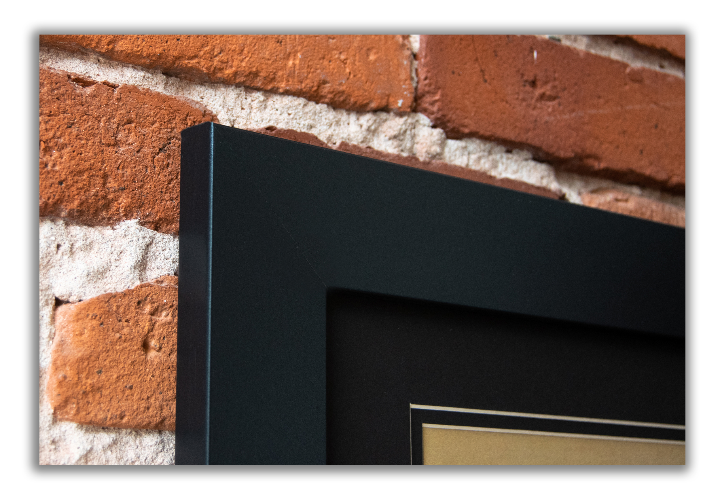 History America - Wholesale Art Print - History of the American Police Officer - Framed 2” Black Double Matted, Flat Molding 11 ¾" x 36"2