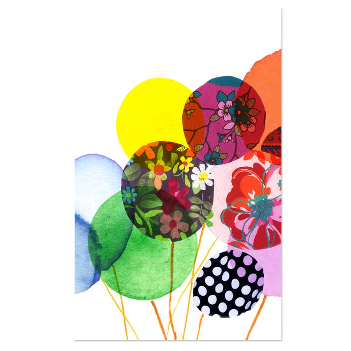 Mini Card - Balloons for wholesale by Little Branch