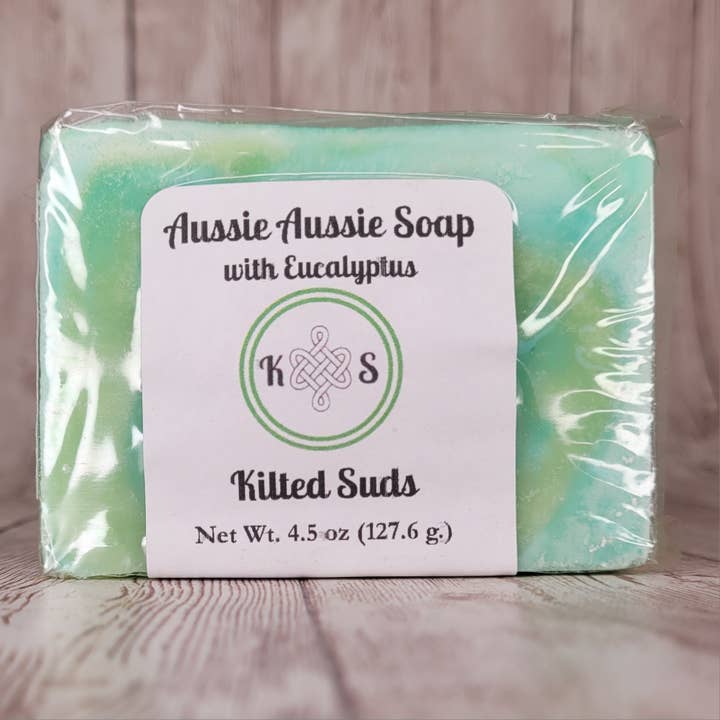 Kilted Suds - Wholesale Bar Soap - Aussie Aussie Bar Soap (Eucalyptus) - Vegan Bar Soap5