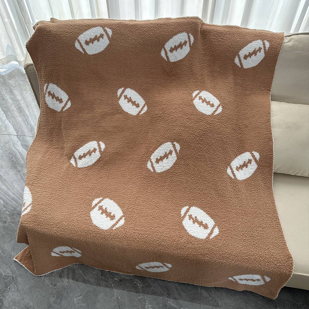 HIDDENBRAND - Wholesale Throw Blanket - football soft cozy knit sofa flannel throw blanket4