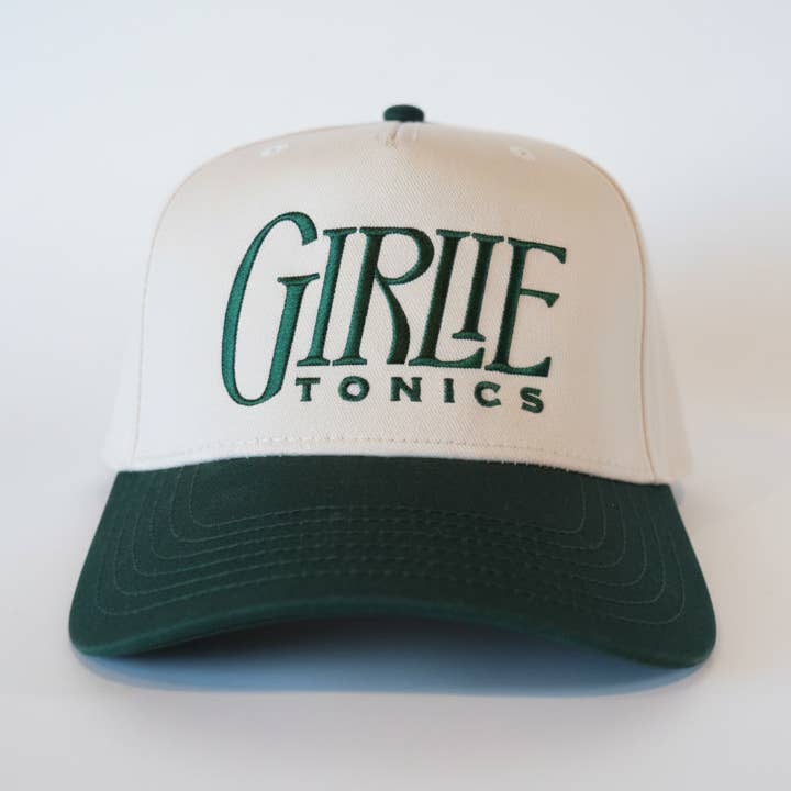 Forest Green Beige Country Club Cap Beige/Green for wholesale on Faire0