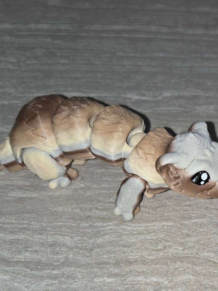 Mini Furetto Stampato in 3D | Figurina Articolata | Animale Flessibile per la vendita all'ingrosso da parte di Cosmic 3D Creations