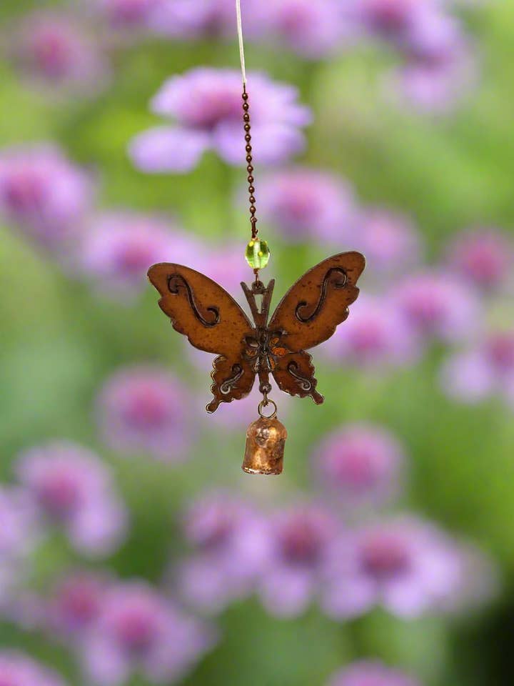 Butterfly GARDEN FRIEND Bell Chime for wholesale by Universal Ironworks USA