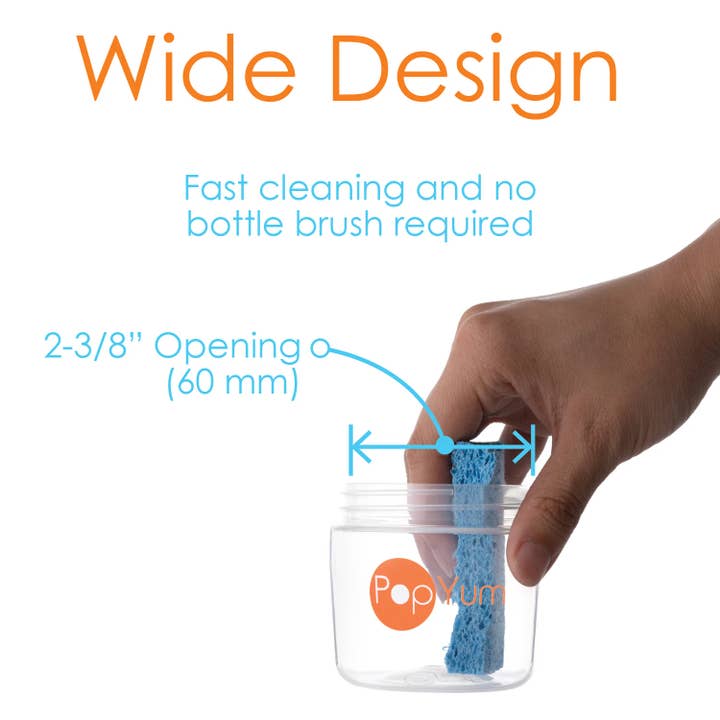 PopYum - Wholesale Baby Bottle - PopYum Orange 5 oz. Anti-Colic Formula Making Bottle7