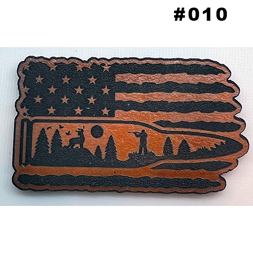 Wild Heritage Apparel - Venta al por mayor Accesorio para sombrero - Hombre - Parche de sombrero de cuero grabado personalizado8