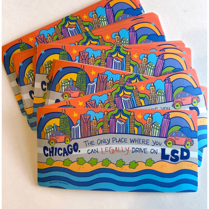 Chicago Lakeshore Drive Bumpersticker voor wholesale door SOMETHING OF A DANDY