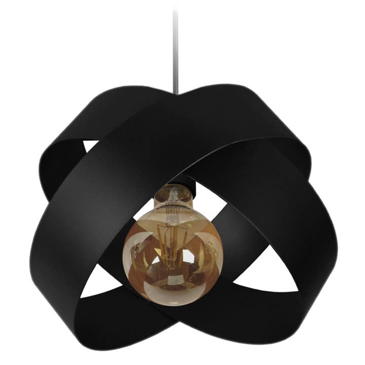 GORGES - Suspensión metálica geométrica negra para venta al por mayor de Tosel Shop